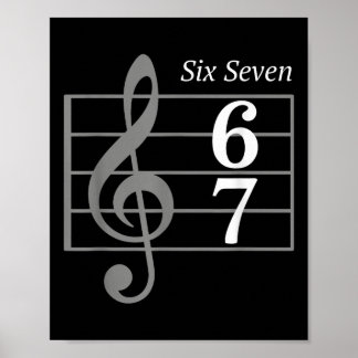 67 Meme Muziekslang Muzikant Zes Zeven Grappige Mu Poster