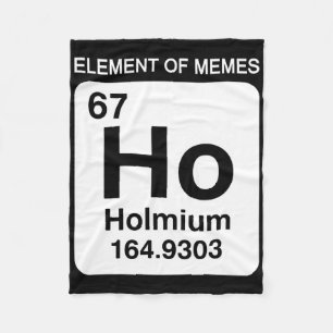 67 Meme Nummer Element Van Memes Periodiek Systeem Fleece Deken