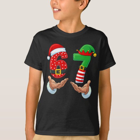 67 Meme Santa's Hands T-shirt (Voorkant)