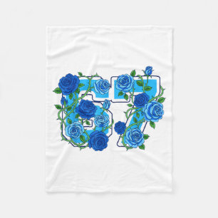 67 Meme School Wilde Bloemen Bloemrijk Kleurrijke Fleece Deken
