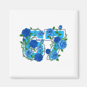 67 Meme School Wilde Bloemen Bloemrijk Kleurrijke  Magneet