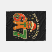 67 Meme Six Seven 6 7 Meme Funny Christmas Gingerb Fleece Deken (Voorkant (Horizontaal))