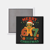 67 Meme Six Seven 6 7 Meme Funny Christmas Gingerb Magneet (Voorkant / Achterkant)