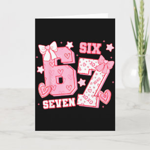 67 Meme Six Seven 6 7 Valentijnsdagen Kaart