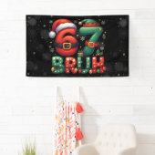 67 Meme Six Seven Bruh Funny Christmas 6 7 Spandoek (Insitu)