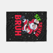 67 Meme Six Seven Bruh Santa Baseball Christmas Bo Fleece Deken (Voorkant (Horizontaal))
