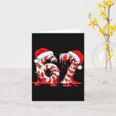 67 Meme Six Seven Candy Canes Drip Christmas Pajam Kaart (Gele Bloem)