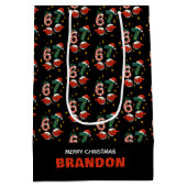 67 Meme Six Seven Christmas Kids Name Medium Cadeauzakje (Achterkant)