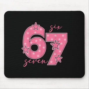 67 Meme Six Seven Gen Alpha Sla Jargon Cute Roze 6 Muismat
