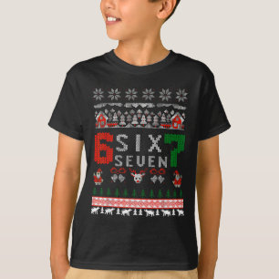 67 Meme Six Seven Noël Sweat Ugly de Noël pour Enf