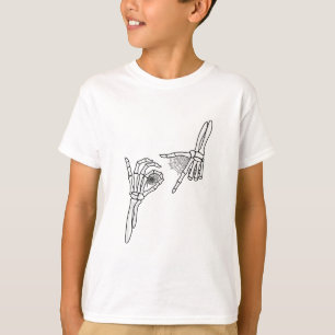 67 Meme Skelet Hand 6 7 Halloween Zes Zeven T-shirt