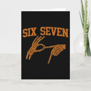 67 Meme Skelet Hand Halloween Geest 6 7 Zes Ze Kaart