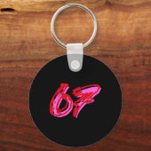 67 Meme  Sleutelhanger (Voorkant)