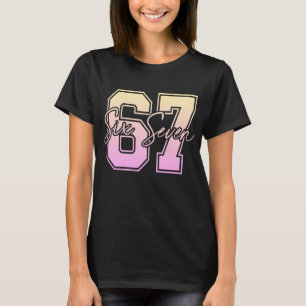 67 Meme T-Shirt - Grappig Viraal Nummer Grafisch