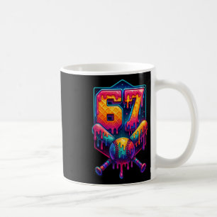 67 Meme Trendy Honkbal Grappig Nummer 67 Speler Ze Koffiemok