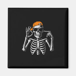 67 Meme Trendy Skelet Halloween Grappig Zes Zeven  Magneet