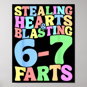 67 Meme Valentijnsdag Zes Zeven 6-7 Grappig Stelen Poster