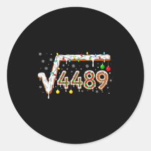 67 Meme Vierkantswortel 4489 Slang Wiskundeleraar Ronde Sticker