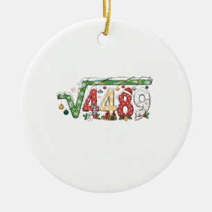67 Meme Vierkantswortel 4489 Zes Zeven Wiskunde Ke Keramisch Ornament
