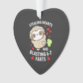 67 Meme vole des coeurs Saint-Valentin paresseux E (devant)
