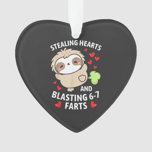 67 Meme vole des coeurs Saint-Valentin paresseux E (devant)