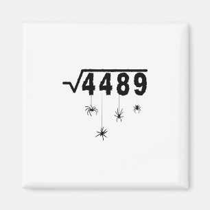 67 Meme Wiskunde Docent 6 7 Halloween Spinnen Vier Magneet