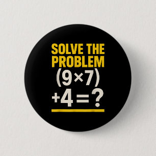 67 Meme Wiskunde Docent Grappige School 6-7 Brain Ronde Button 5,7 Cm