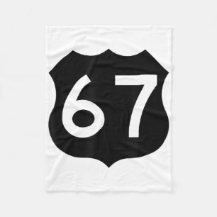 67 Meme Zes Zeven 6-7 Grappige Internetgrap Grappi Fleece Deken