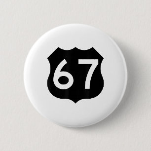 67 Meme Zes Zeven 6-7 Grappige Internetgrap Grappi Ronde Button 5,7 Cm