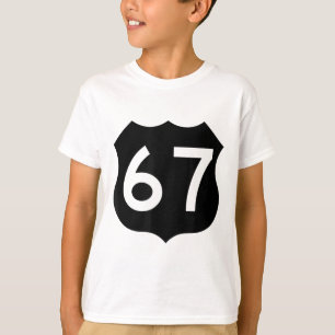 67 Meme Zes Zeven 6-7 Grappige Internetgrap Grappi T-shirt