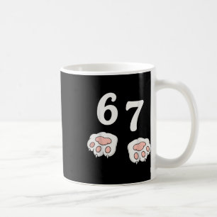 67 Meme Zes Zeven 6 7 Shirt Meme Grappige Kat 67  Koffiemok