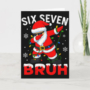 67 Meme Zes Zeven Bruh Dabbing Kerstman Grappig Ke Kaart