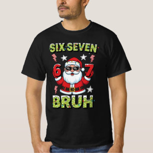 67 Meme Zes Zeven Bruh Dabbing Kerstman Grappig Ke T-shirt