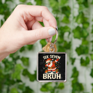 67 Meme Zes Zeven Bruh Grappig Kerstmis 6 7 Sleutelhanger