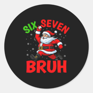 67 Meme Zes Zeven Bruh Sinterklaas Honkbal Grappig Ronde Sticker
