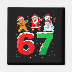 67 Meme Zes Zeven Dabbing Kerstman 6 7 Grappige Ke Magneet