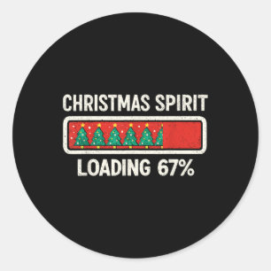 67 Meme Zes Zeven Kerstgeest Laadt Gen Z A Ronde Sticker