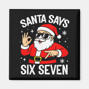 67 Meme Zes Zeven Kerstman Grappig Kerstmis Gen Z  Magneet
