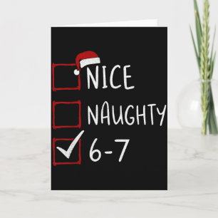 67 Meme Zes Zeven Mannen Jongens Kerstmis 6-7 Meme Kaart