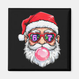 67 Meme Zes Zeven Nummer 6-7 6 7 Grappige Kerstman Magneet