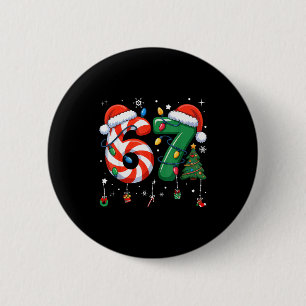 67 Meme Zes Zeven Voor Kinderen Vrouwen Mannen Jon Ronde Button 5,7 Cm