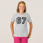 67 Minimalist Trend Design T-shirt (Voorkant volledig)