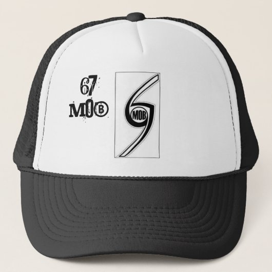 67 MOB OFFICIËLE GROEP LOGO TRUCKER HAT PET (Voorkant)