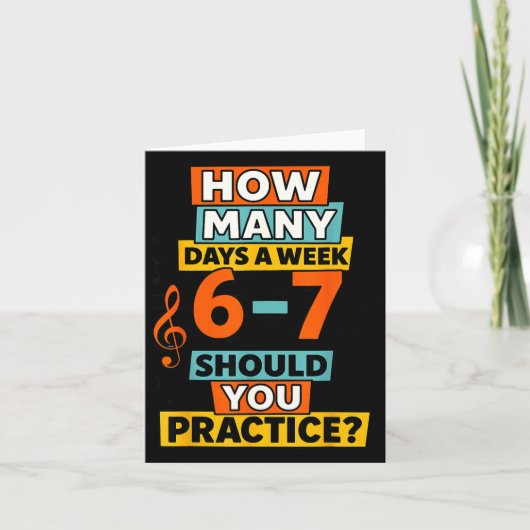 67 Music Teacher Meme Funny Musician Slang For Tea Kaart (Voorkant)