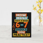 67 Music Teacher Meme Funny Musician Slang For Tea Kaart (Gele Bloem)