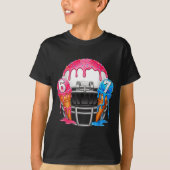 67 Number Ice Cream Drip American Football Art T-shirt (Voorkant)