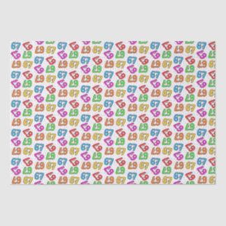 "67" Papier de soie confetti viral