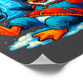 67 Penguin Soccer Funny Winter Meme Gift Poster (Hoek)