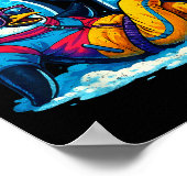 67 Penguin Soccer Funny Winter Meme Gift  Poster (Hoek)