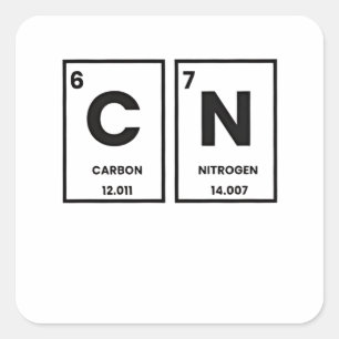 67 Periodic Table Element Chemistry Mason Meme Vierkante Sticker